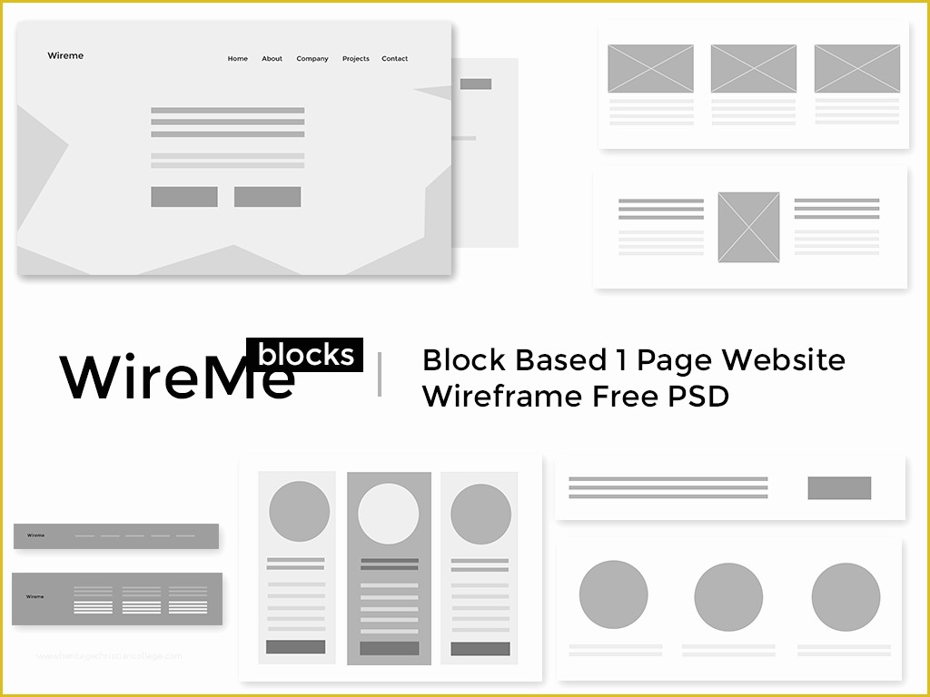 Free Website Wireframe Templates Of Free Website Wireframe Psd Template Blocks On Behance