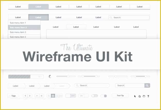 Free Website Wireframe Templates Of the Ltimate Wireframe Kit Psd File