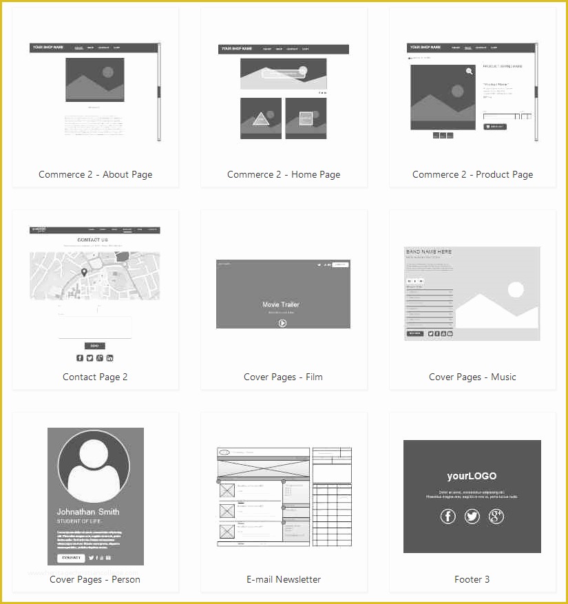 Free Website Wireframe Templates Of Wireframe software Get Free Wireframe Templates