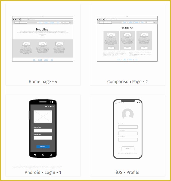 Free Website Wireframe Templates Of Wireframe tool Get Free Wireframe Templates and Symbols