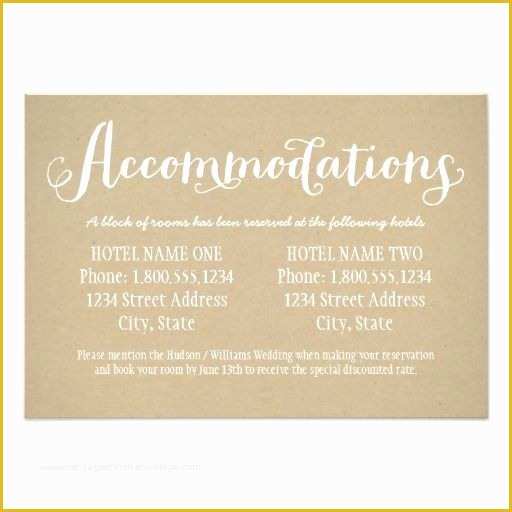 Free Wedding Accommodation Card Template Of 25 Best Ideas About Ac Modations Card On Pinterest
