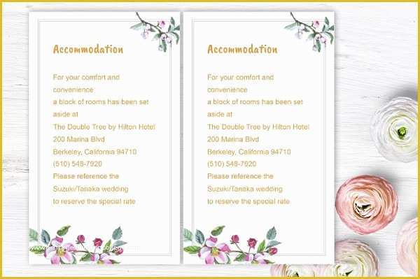 Free Wedding Accommodation Card Template Of 41 Wedding Card Design Templates Psd Ai