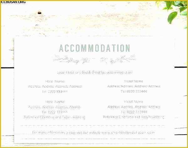 Free Wedding Accommodation Card Template Of Sample Wedding Cards Free Premium Templates Ac Modation