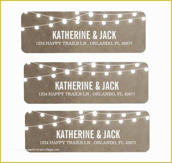 Free Wedding Address Label Templates Of 10 Return Address Label Templates – Samples Examples