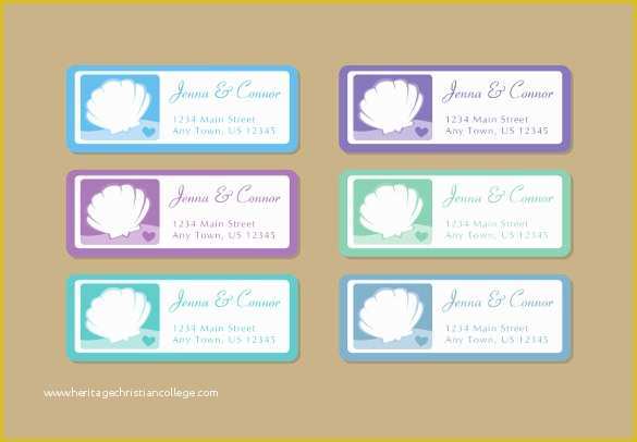 Free Wedding Address Label Templates Of 20 Wedding Labels Templates