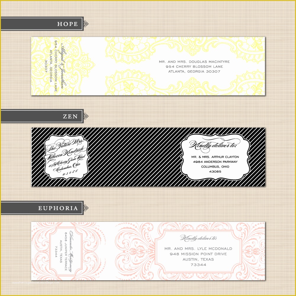 Free Wedding Address Label Templates Of 39 Stunning Template Designs for Address Labels Thogati