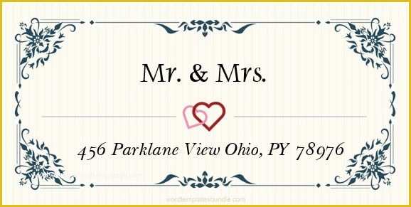 Free Wedding Address Label Templates Of 6 Wedding Address Label Templates for Ms Word