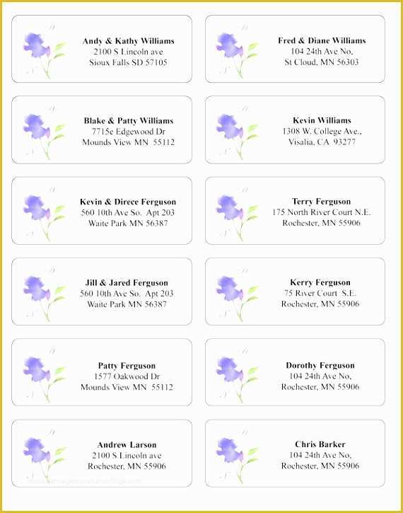 61 Free Wedding Address Label Templates