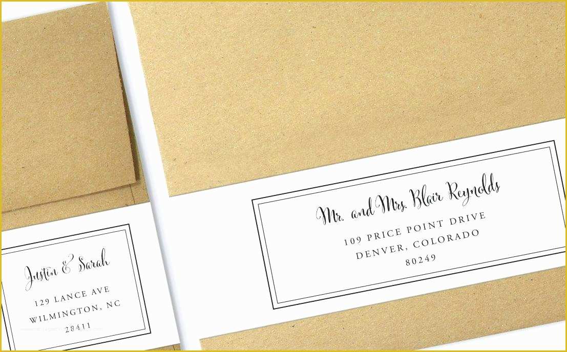 Free Wedding Address Label Templates Of Clear Return Address Labels Free Label Templates Wedding