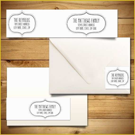 Free Wedding Address Label Templates Of Items Similar to Printable Address Label Template for A7