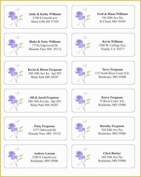 Free Wedding Address Label Templates Of Make Envelope Addressing Easier and Extra Stylish