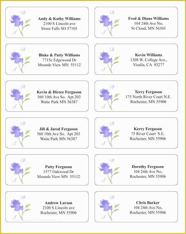 Free Wedding Address Label Templates Of Make Envelope Addressing Easier and Extra Stylish