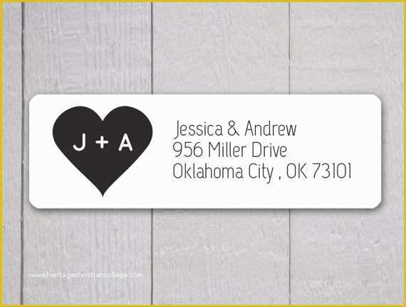 Free Wedding Address Label Templates Of Wedding Return Address Labels Template Free Wedding Return