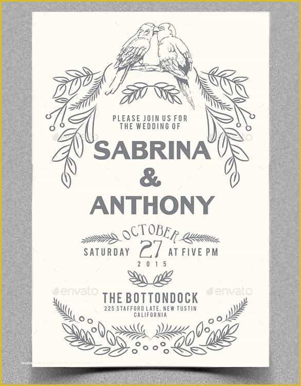 Free Wedding Announcement Templates Download Of 85 Wedding Invitation Templates Psd Ai