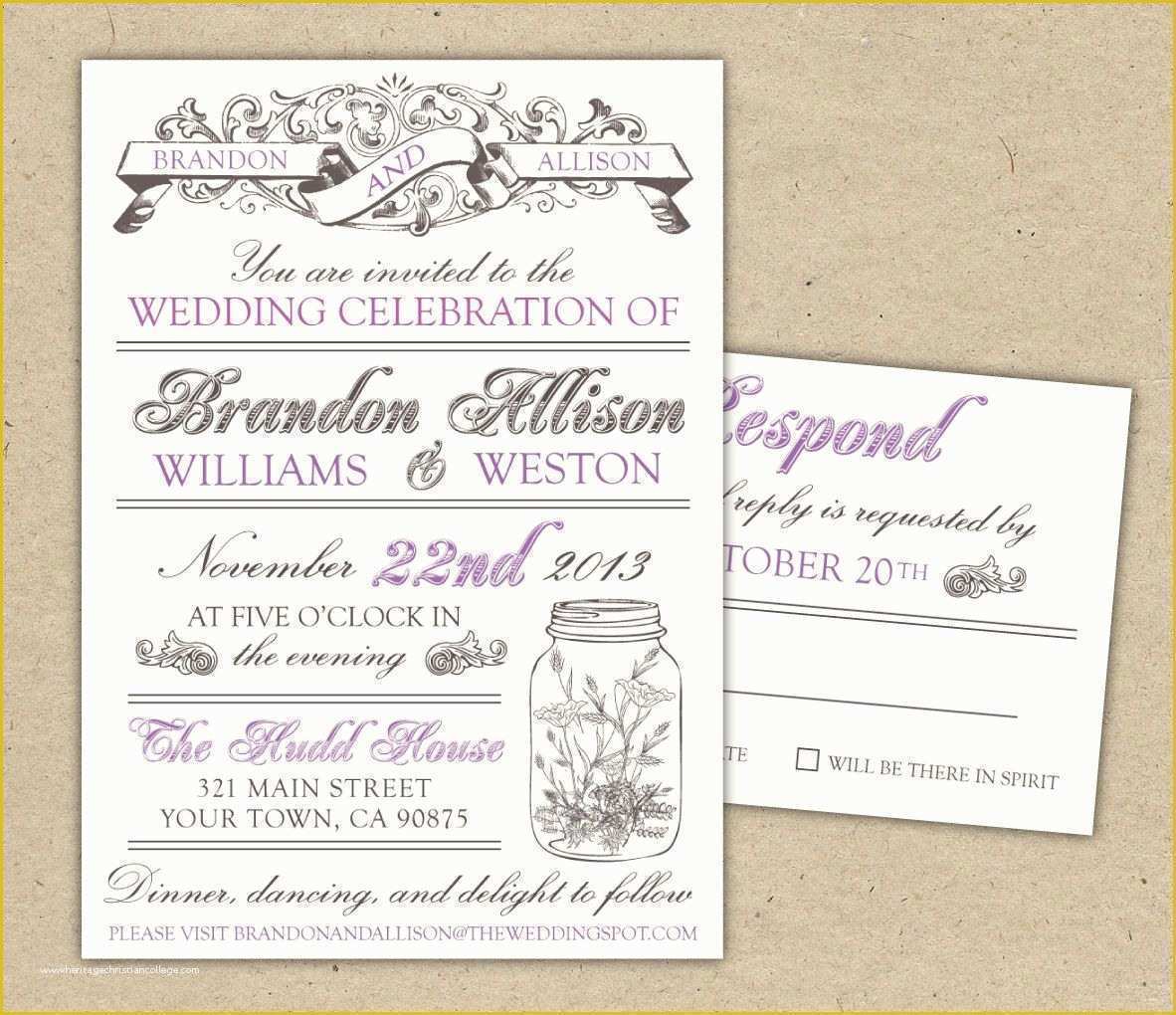 Free Wedding Announcement Templates Download Of Free Templates for Invitations