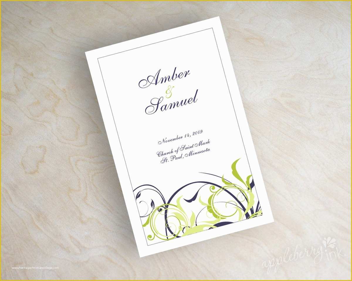 Free Wedding Blogger Templates Of Free Booklet Wedding Program Template atomrutracker