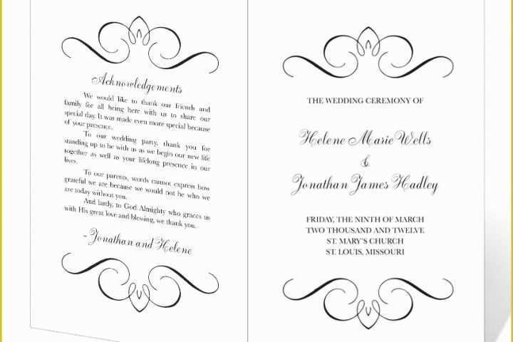 Free Wedding Blogger Templates Of Free Wedding Program Template S Word andcothepiratebay