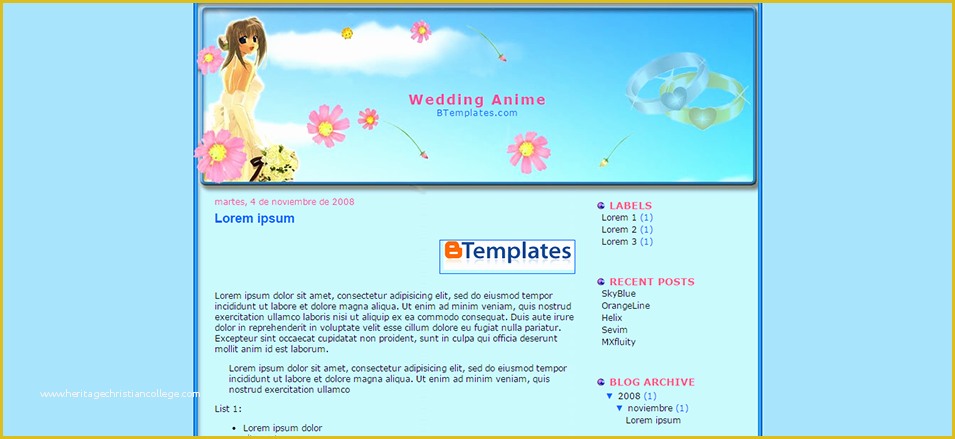 Free Wedding Blogger Templates Of Wedding Blog Website Templates &amp; themes