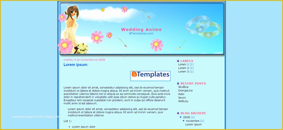 Free Wedding Blogger Templates Of Wedding Blog Website Templates & themes