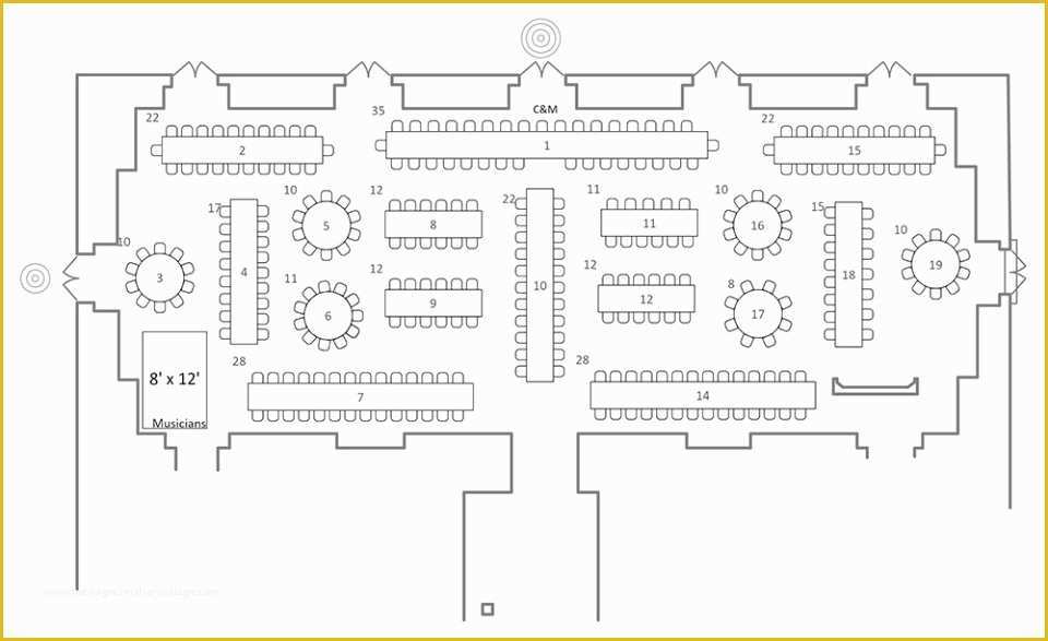 Free Wedding Floor Plan Template Of Allseated Free and Easy Floorplans Seating Charts and More