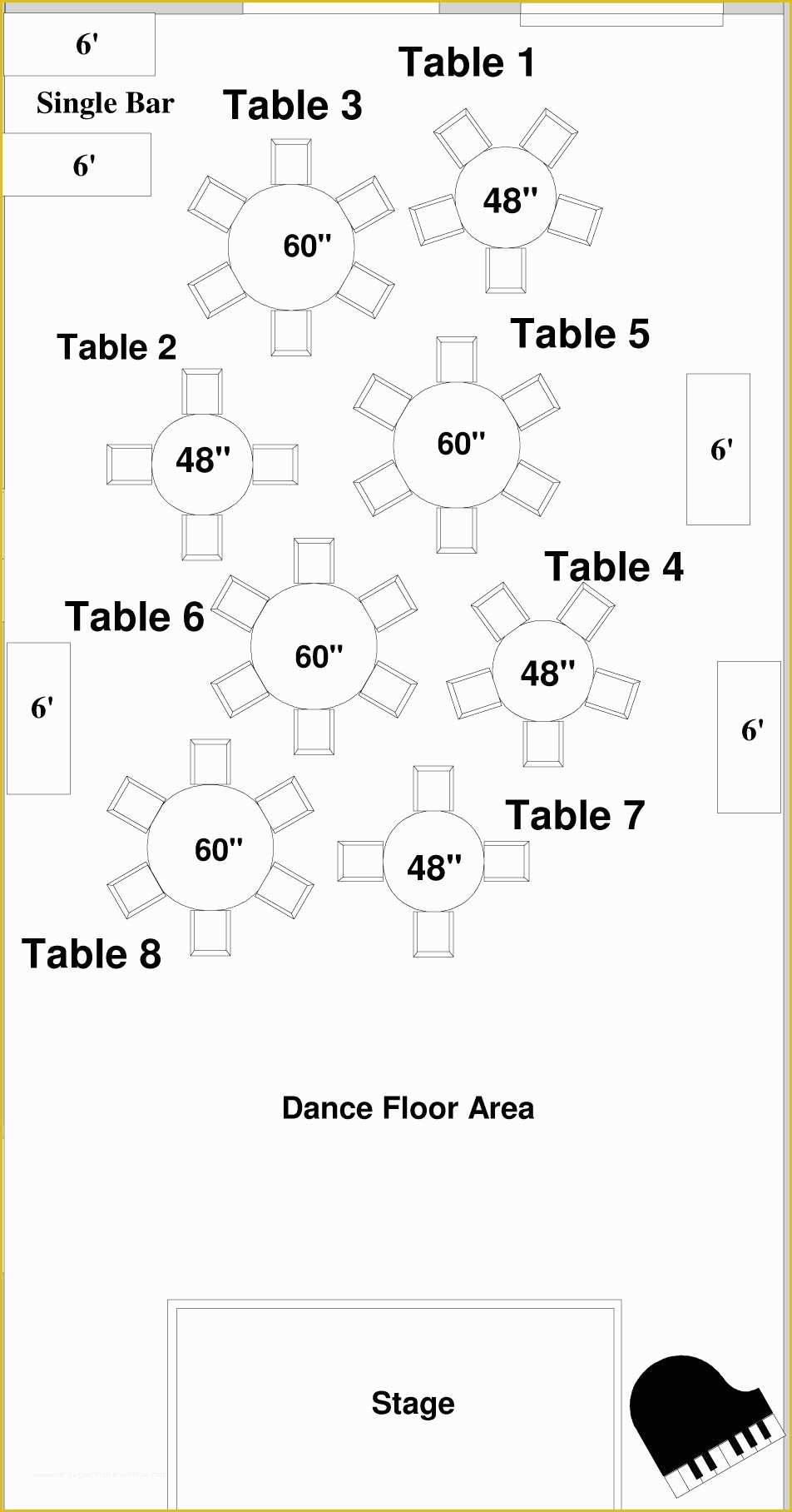 Free Wedding Floor Plan Template Of Choosing A Floor Plan for Your Wedding Reception