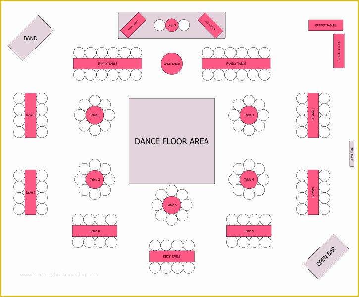Free Wedding Floor Plan Template Of Reception Seating Kinda but with All Round Tables for the