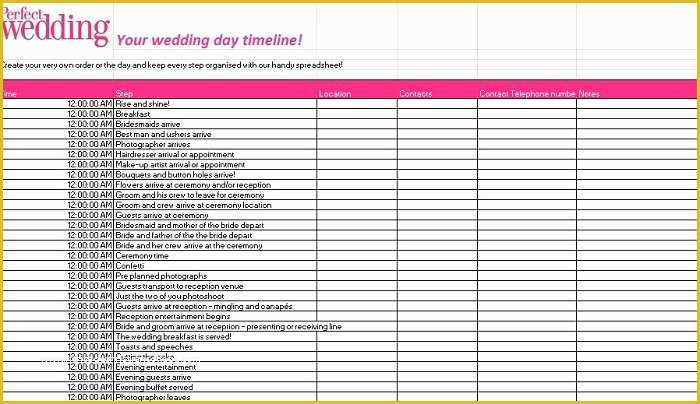 Free Wedding Guest List Template Of 35 Beautiful Wedding Guest List &amp; Itinerary Templates