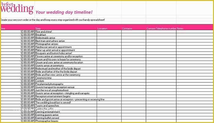 Free Wedding Guest List Template Of 35 Beautiful Wedding Guest List & Itinerary Templates