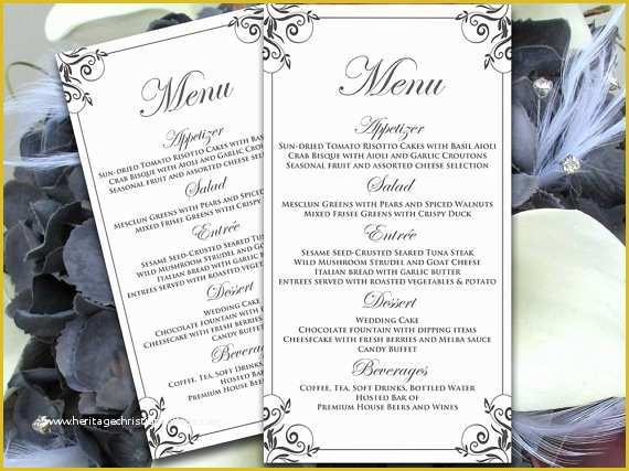 Free Wedding Menu Templates for Microsoft Word Of Diy Menu Card Microsoft Word Template