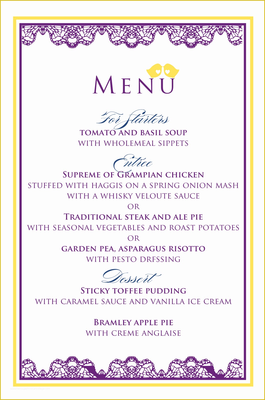 Free Wedding Menu Templates for Microsoft Word Of Free Wedding Menu Templates for Word