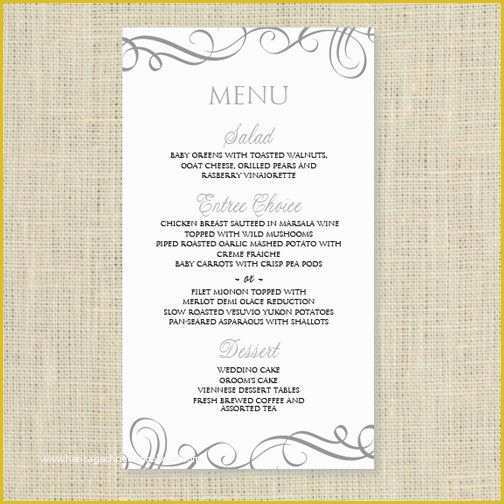 Free Wedding Menu Templates for Microsoft Word Of Wedding Menu Card Template Download Instantly Edit