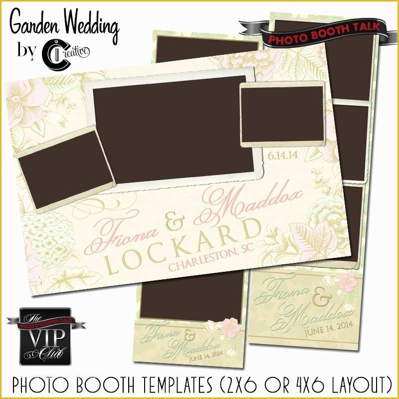 Free Wedding Photo Booth Templates Of Garden Wedding – Booth Talk