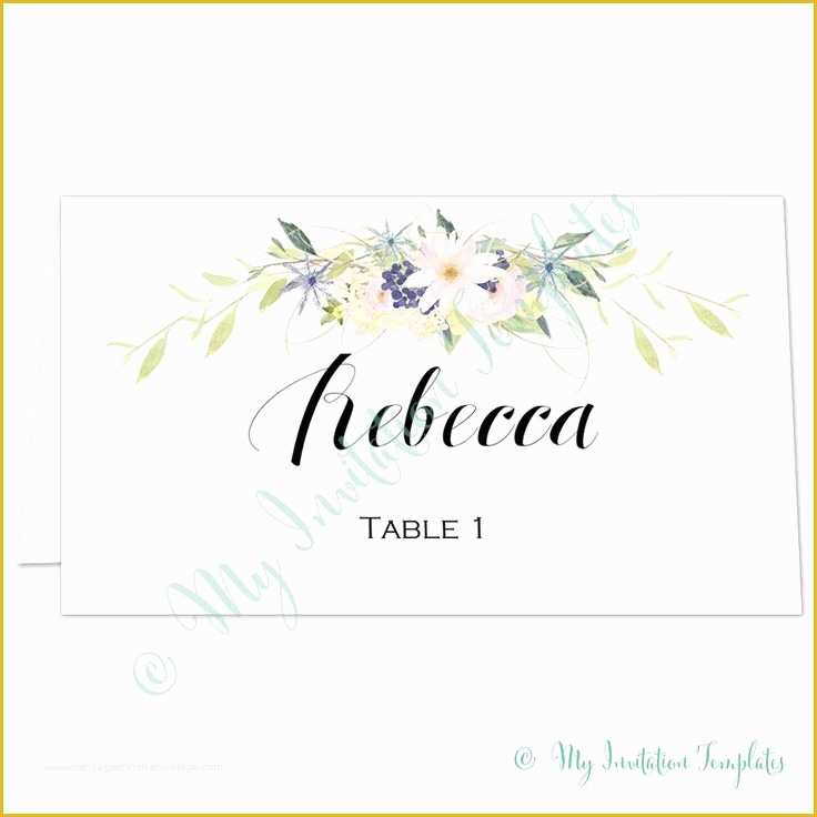 47 Free Wedding Place Card Template