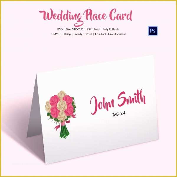 Free Wedding Place Card Template Of 25 Wedding Place Card Templates