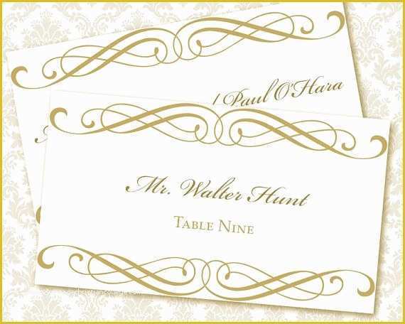 Free Wedding Place Card Template Of 9 Best Of Printable Wedding Place Card Templates