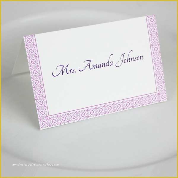 Free Wedding Place Card Template Of Microsoft Word Wedding Place Card Templates – Download &amp; Print