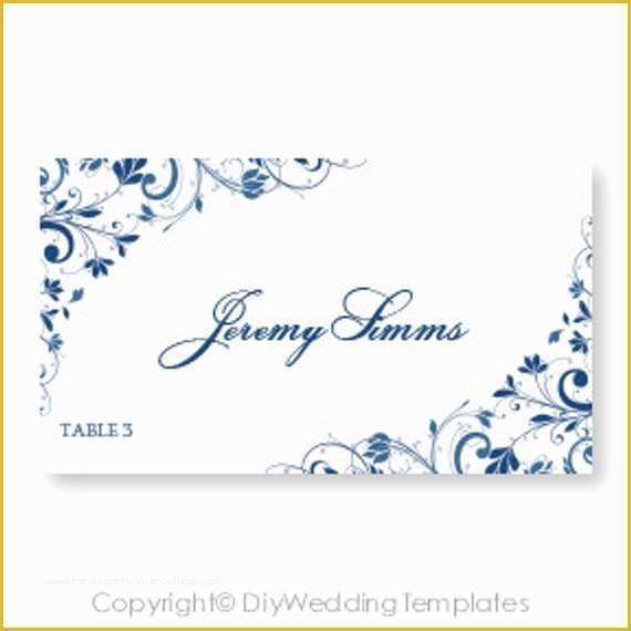 Free Wedding Place Card Template Of Wedding Place Card Template Download Instantly by