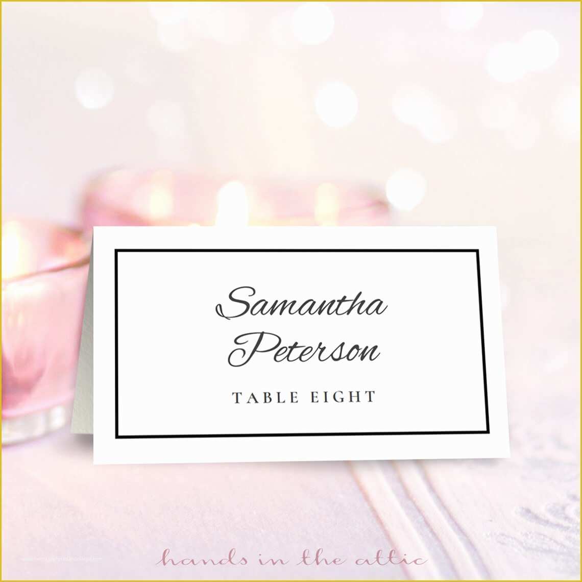 Free Wedding Place Card Template Of Wedding Place Card Template Free Download