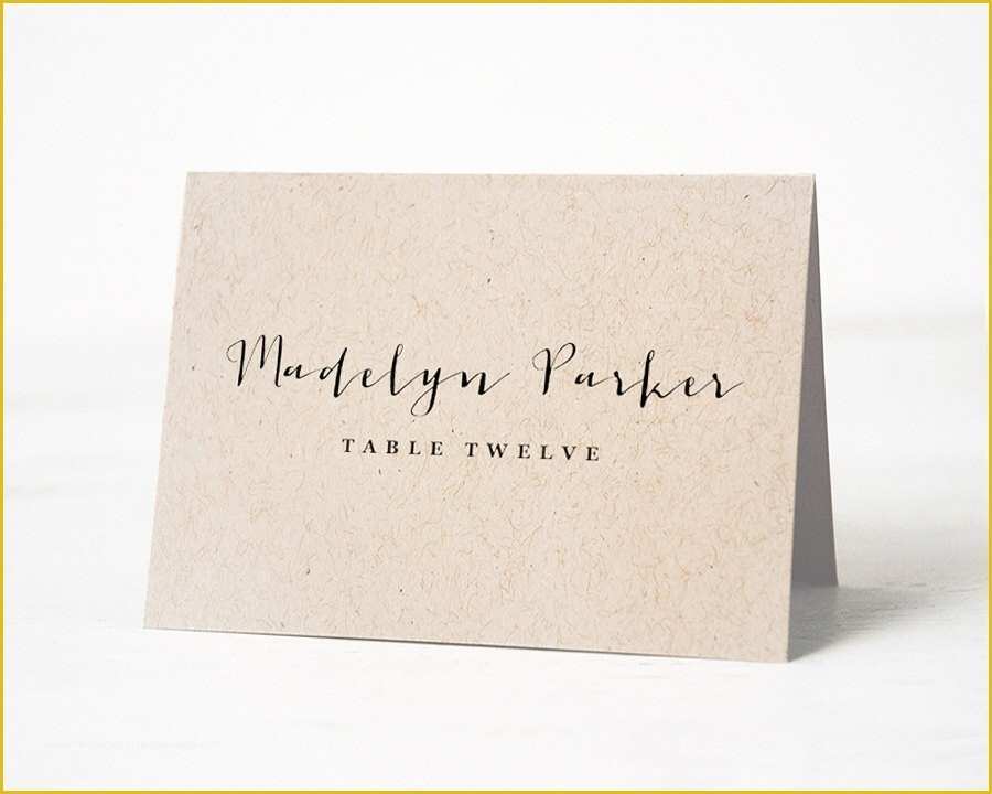 Free Wedding Place Card Template Of Wedding Place Cards Template Invitation Template