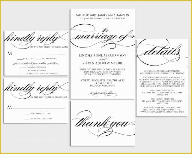 Free Wedding Printables Templates Of Wedding Invitation Printable Wedding Invite formal