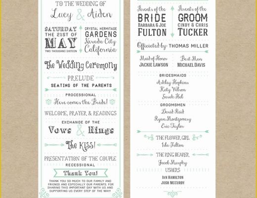 Free Wedding Program Templates Of Free Printable Wedding Invitation Template