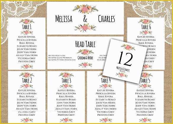 Free Wedding Reception Seating Chart Template Of 34 Wedding Seating Chart Templates Pdf Doc