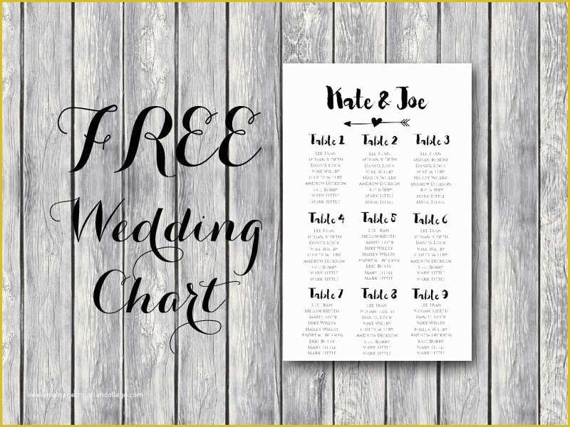 Free Wedding Reception Seating Chart Template Of Free Arrow Wedding Seating Chart Template Bride Bows