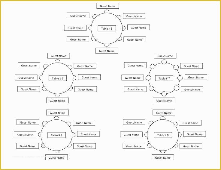 Free Wedding Reception Seating Chart Template Of Table Seating Chart – Valleyofthebees