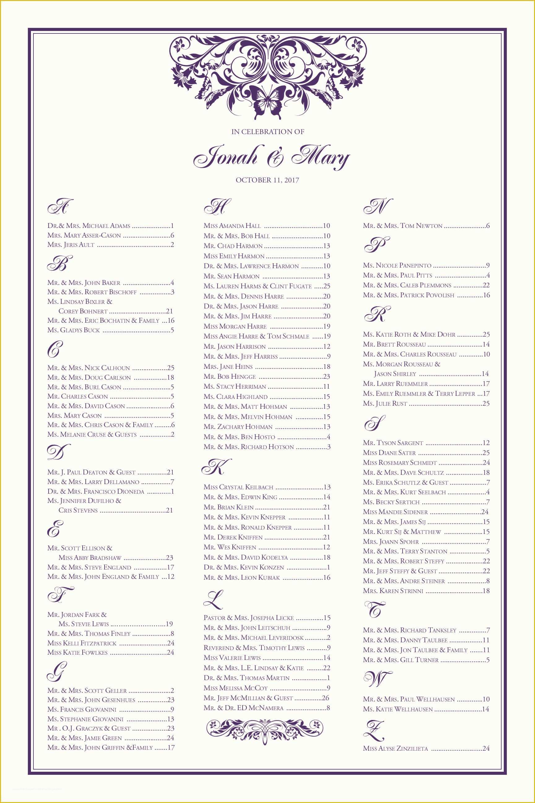 Free Wedding Reception Seating Chart Template Of Wedding Reception Seating Chart Template Free