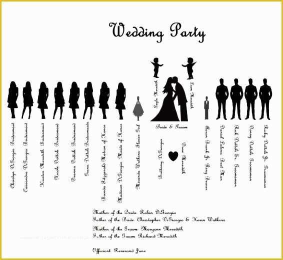 Free Wedding Reception Templates Of 10 Wedding Line Up Template Ouaii