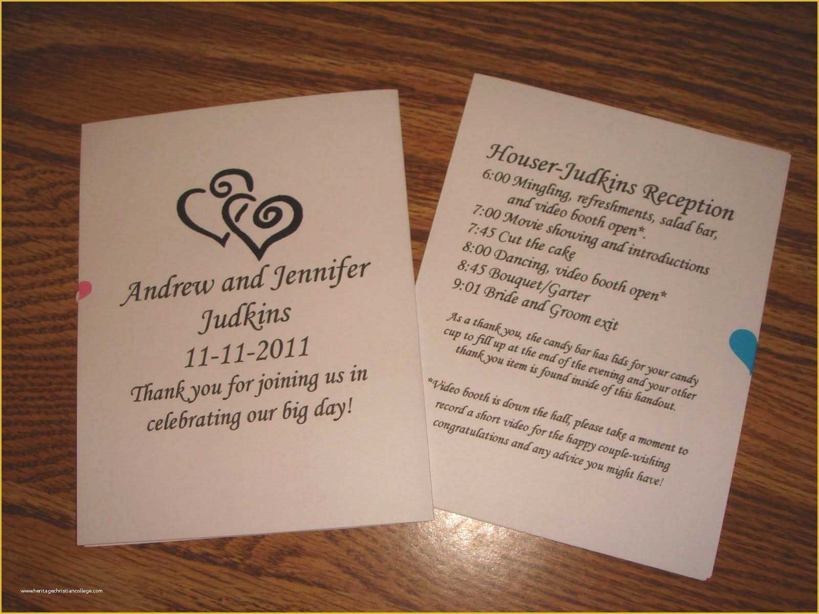 Free Wedding Reception Templates Of Free Printable Wedding Programs Templates