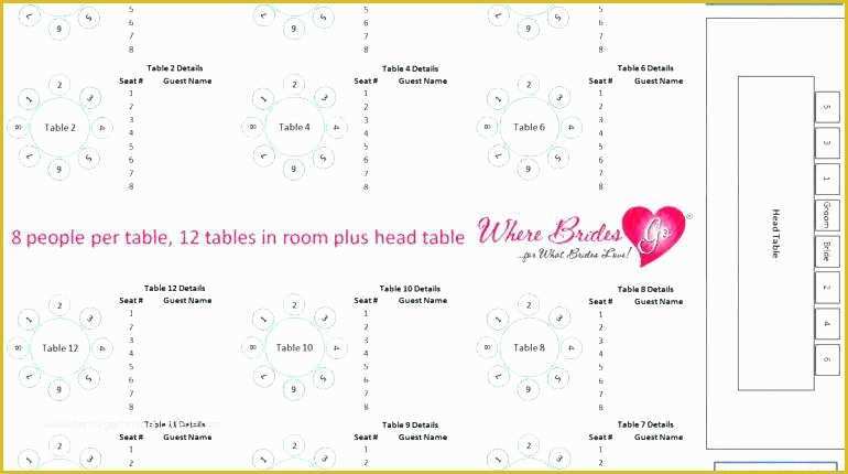 Free Wedding Seating Chart Template Excel Of Rectangular Seating Plan Example Word Download Wedding