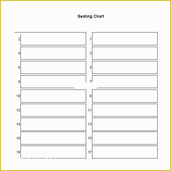 45 Free Wedding Seating Chart Template Excel