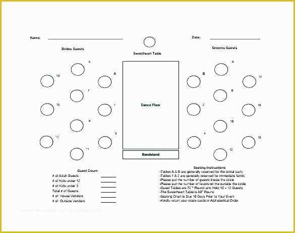 Free Wedding Seating Chart Template Excel Of Seating Chart Templates Table Charts for Wedding